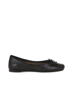 KHAITE Charlotte calf hair ballet flats black new 37